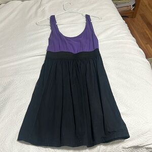 Purple & black dress